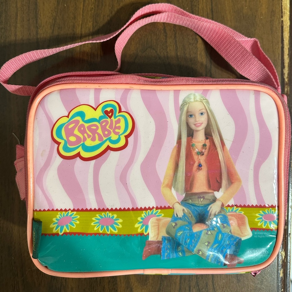 Barbie Pink and Green Graphic Lunch Bag